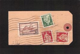 Paket-Etikette mit Mythen Nr.177 ,Nr. 113 + 2 x Nr.115,Chur
