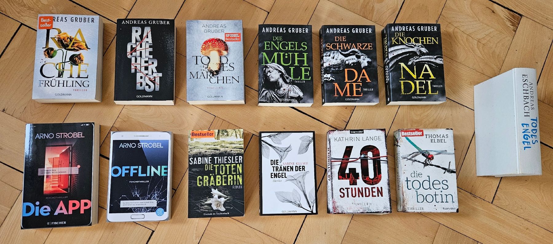Livres: 13 Thriller: Andreas Gruber / Arno Strobel uva. – D'occasion à St. Gallen par Patrizia0711