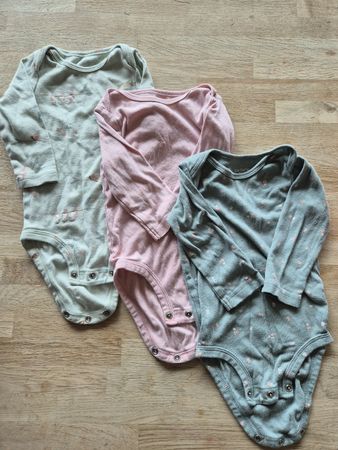 Body langarm Mädchen 3er Set Grösse 9m gebraucht