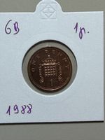 GB - 1 pence - 1988