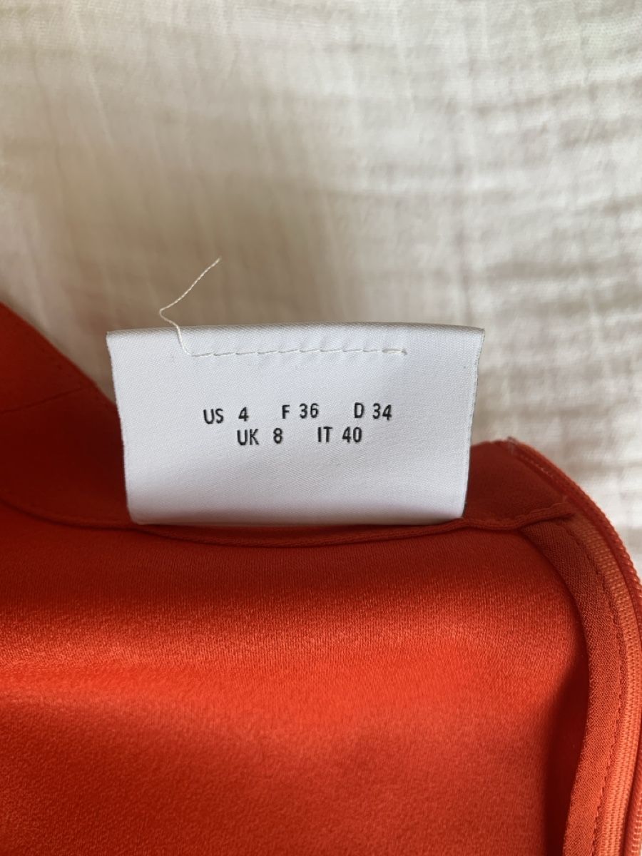 Akris Vestiti: AKRIS: Elegantes,  langes, rot-oranges Sommer-Kleid, 34 – Nuovo (secondo la descrizione) da Luzern venduto da paulablue 6