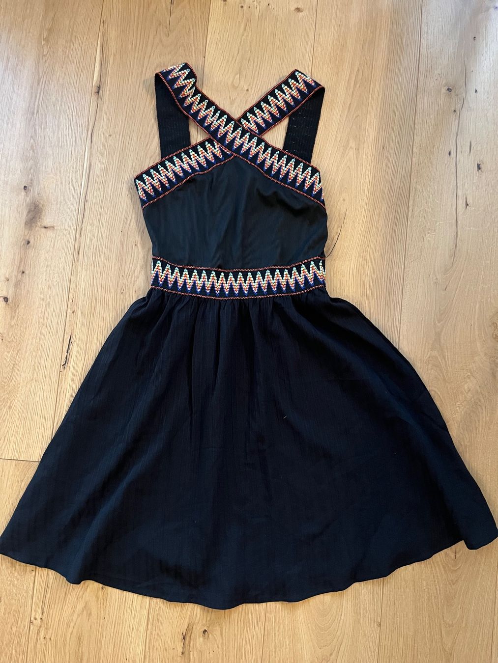 Vestiti: Boho Kleid Ethno schwarz A-Linie Stretch No Name – Usato da Gümligen venduto da blackberrys