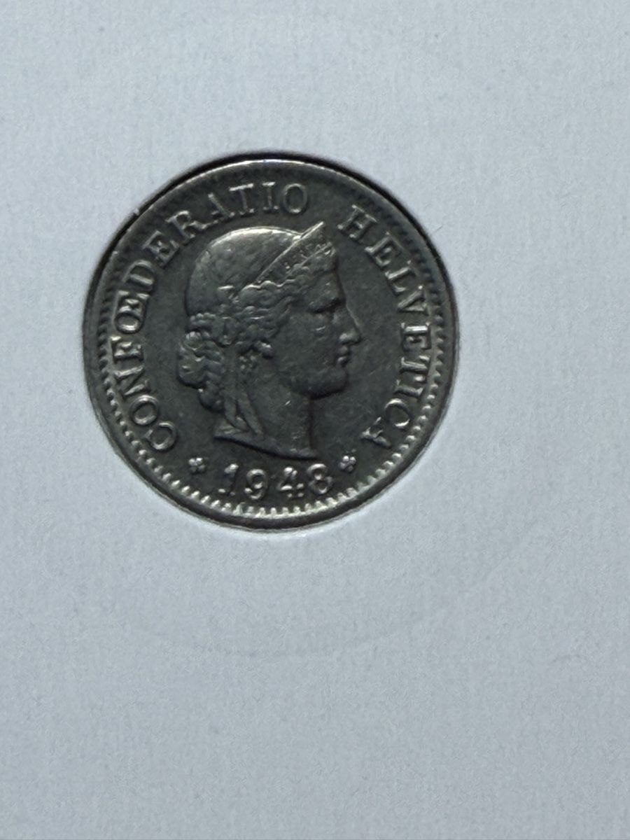 Tutti le monete: CH - 5 cts - 1948 – Usato da Payerne venduto da Mike1682 1