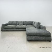 Johan Jakob Pfister Ecksofa Grand Hellblau