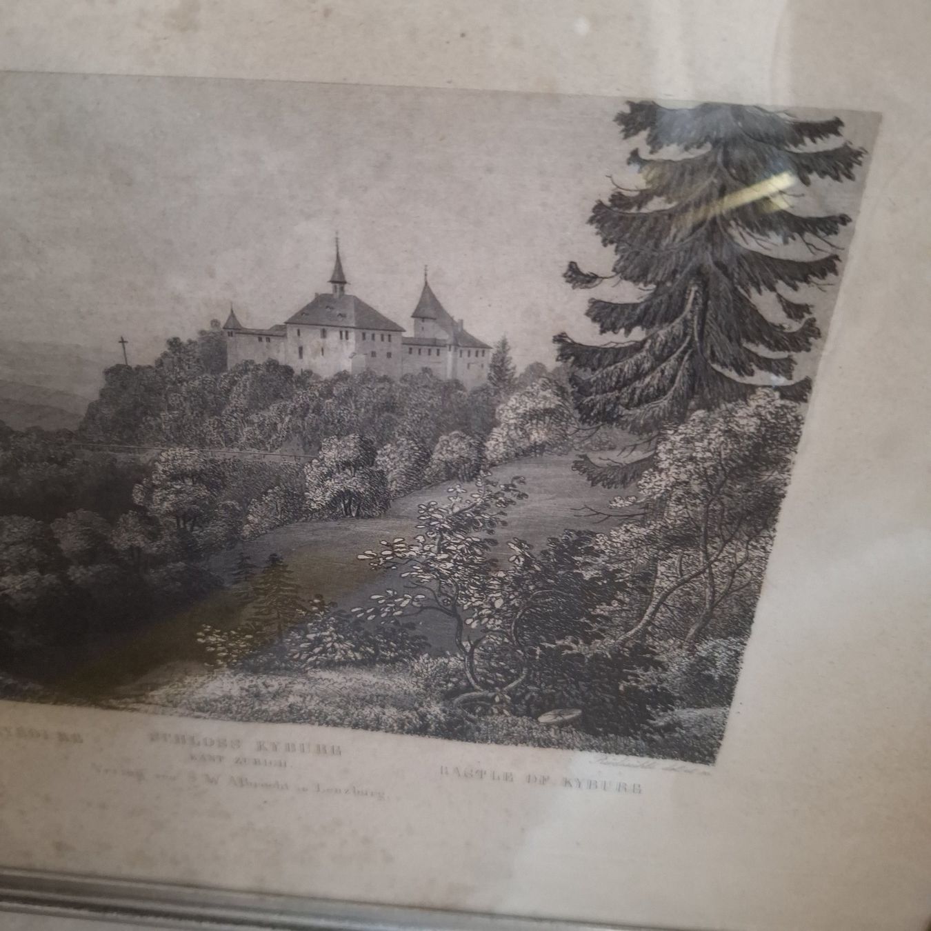 Poster & Bilder: Altes Bild Kyburg im Rahmen – Gebraucht aus Winterthur von Goldpipau 7