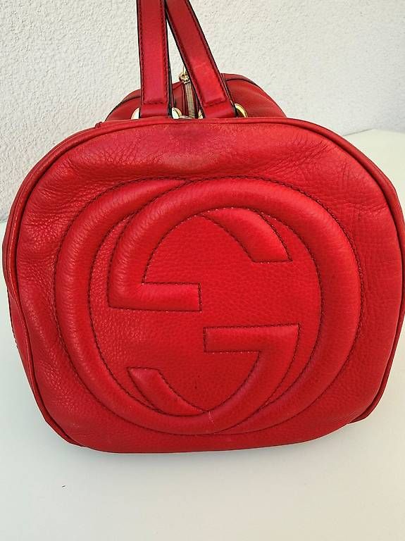 Taschen für Damen: Original Gucci Tasche Leder rot – Gebraucht aus Hinwil von mar_7dnn