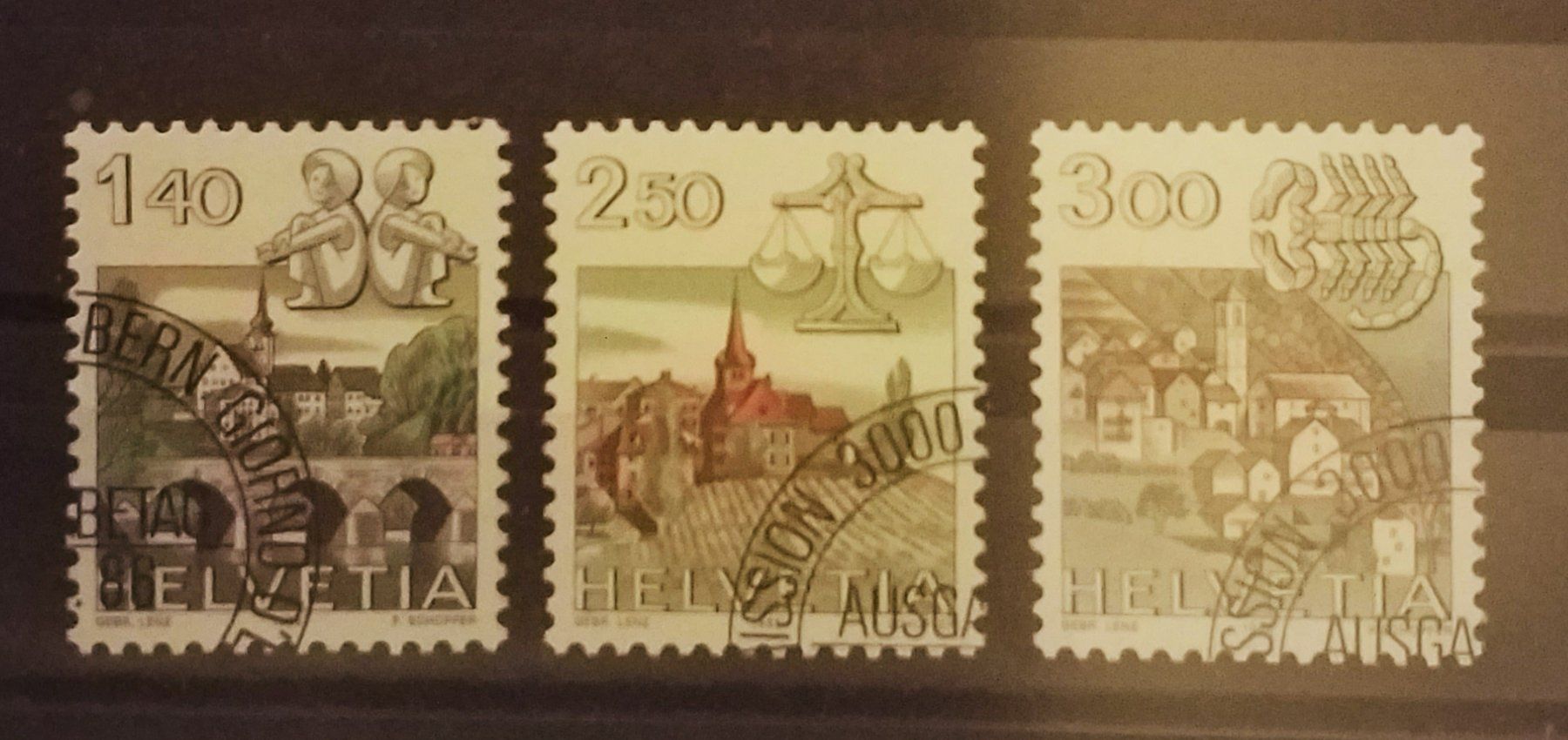 Tous les timbres: 726) Sternzeichen, ET Eckstempel – D'occasion à Baden par Eggi