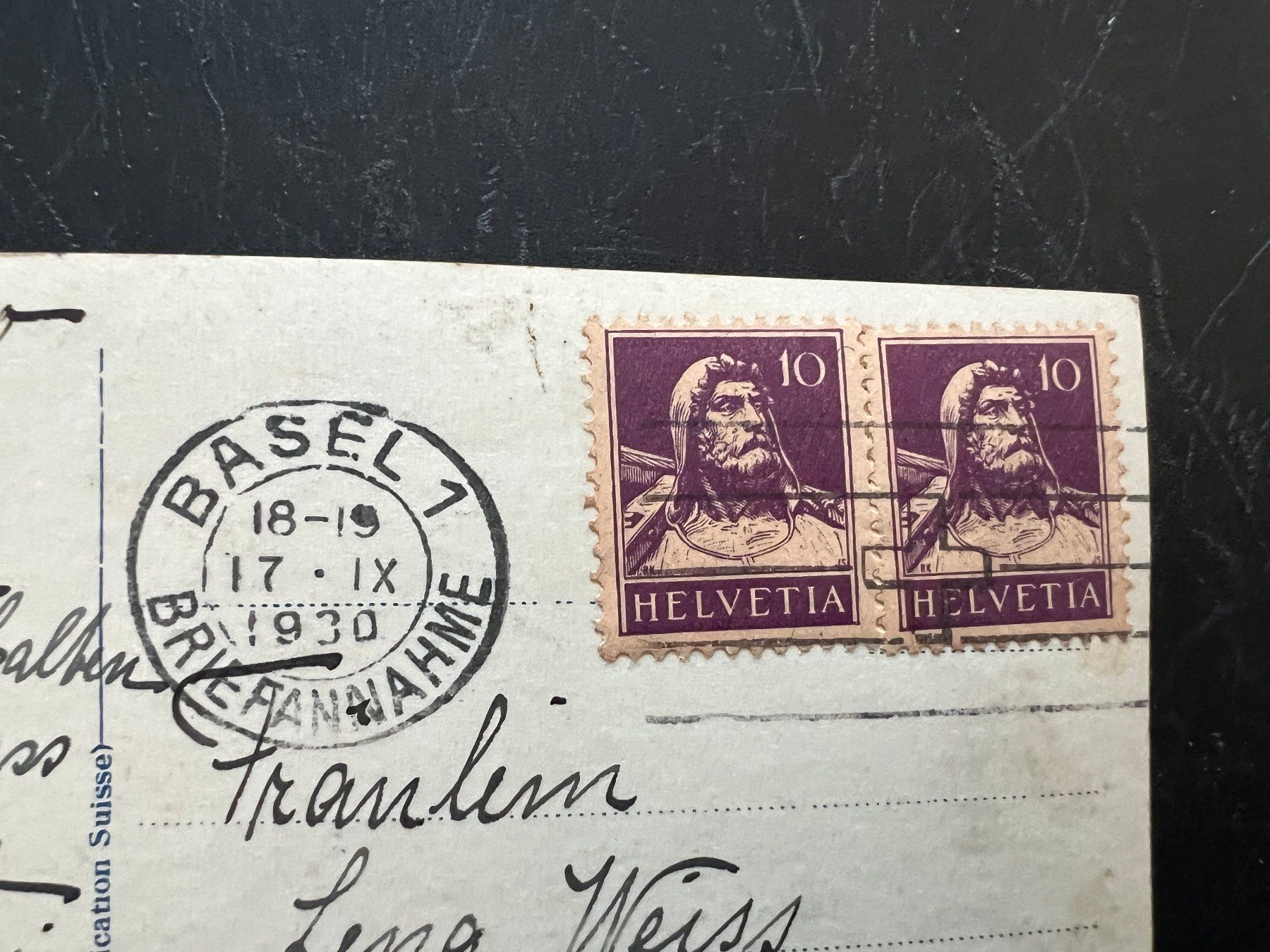 Ansichtskarten: AK    1930 Basel    (G1000) – Gebraucht aus Hinwil von Sidi4 1