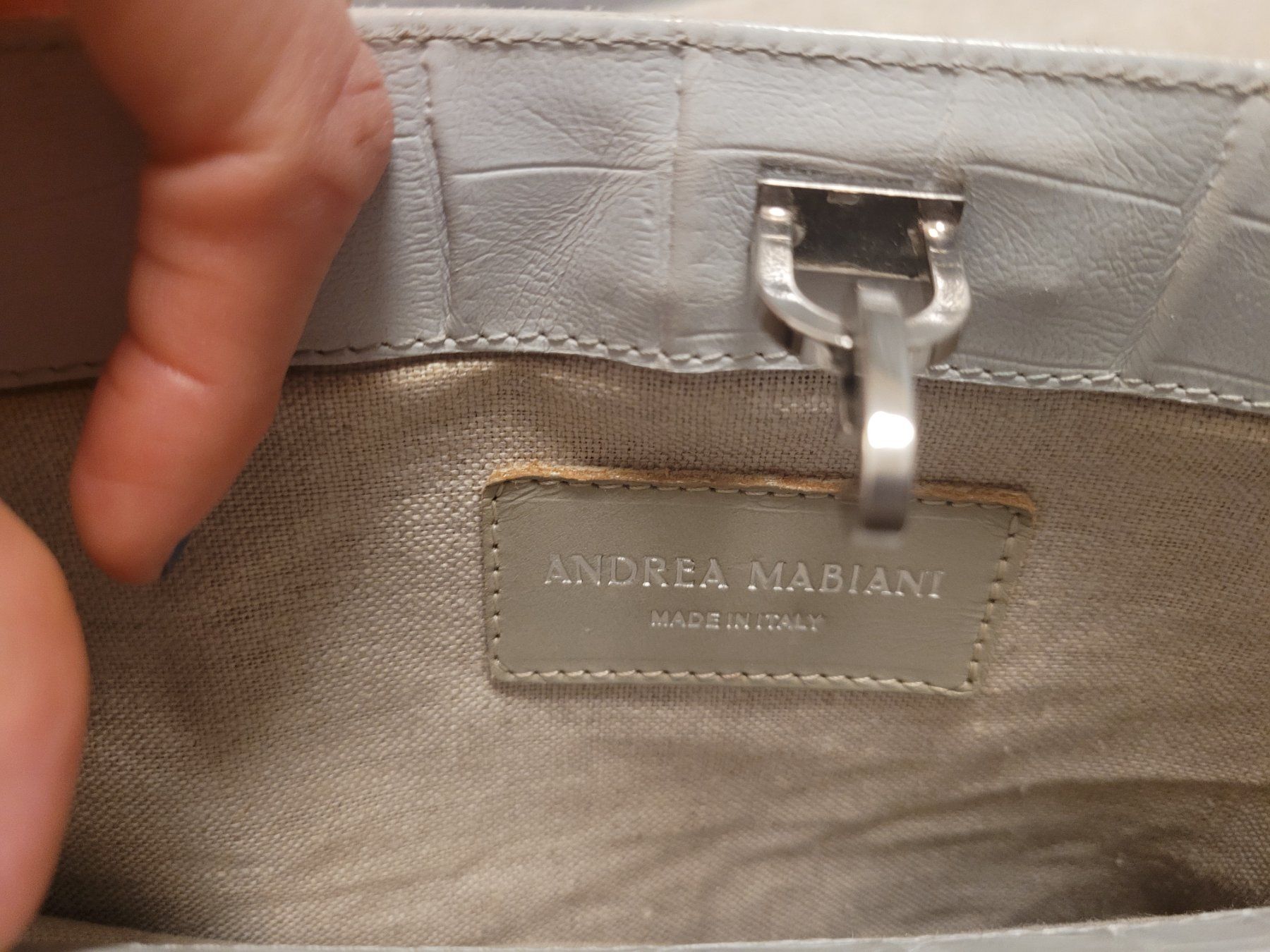 Borse da donna: Andrea Mabiani Handtasche, weiss – Usato da Zürich venduto da mgn1 2