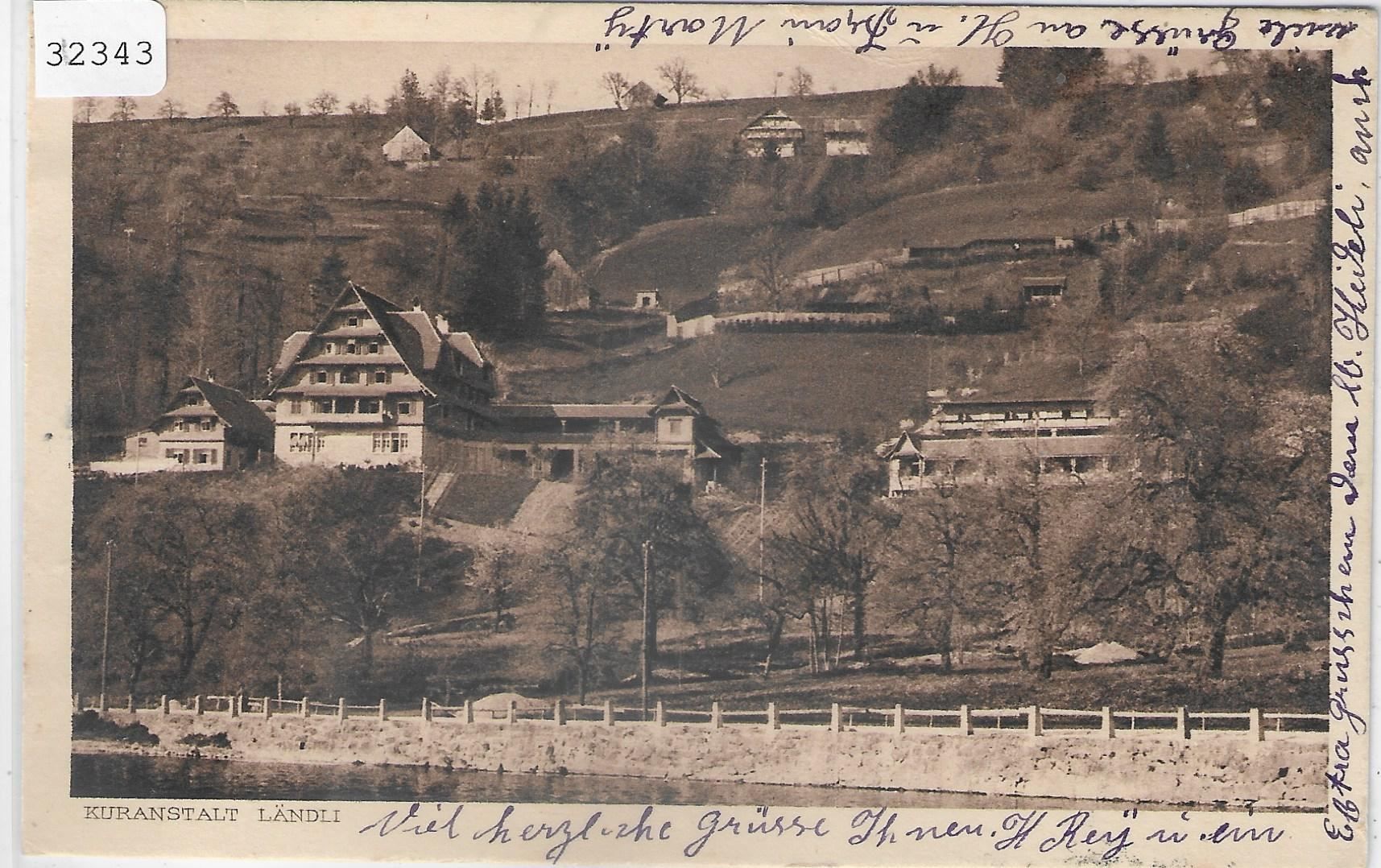 Cartoline postali: Kuranstalt Ländli - Oberägeri – Usato da Ettingen venduto da Kartenplanet