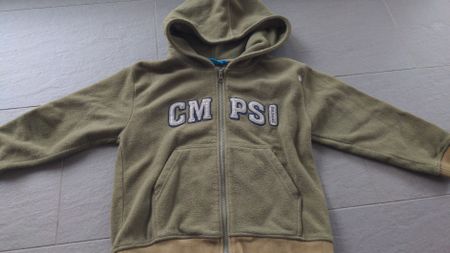 Faserpelzjacke grün mit Kapuze Gr.116