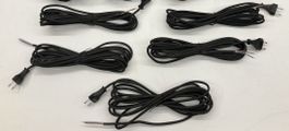 5 Stück Anschlusskabel 2 Pol-Stecker Gummikabel 5,2m