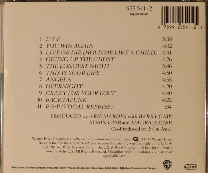 CDs: Bee Gees – E•S•P – D'occasion à Luzern par CONTENTI 2