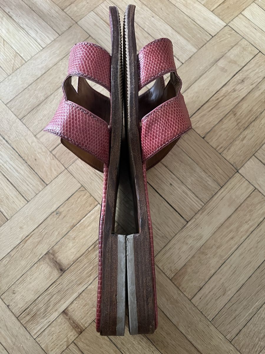 Hermès Chaussures hommes: Hermes Oran sandals lizard – D'occasion à Lugano par Vintage.Mood 8