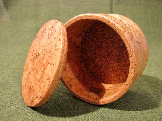 Behälter & Ähnliches: Kork Dose Schmuck Box Case Schatulle mit Deckel rund D) – Neu (gemäss Beschreibung) aus Wil ZH von Arbolero 5