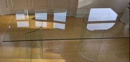 Glas-Tischplatte ohne Gestell Grösse 180x80x0.8 cm
