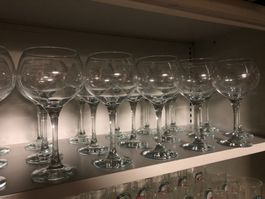 Grosse bauchige Wein-Gläser 24cm hoch (6er-Set)