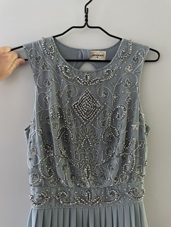 Festkleid Rauchblau M