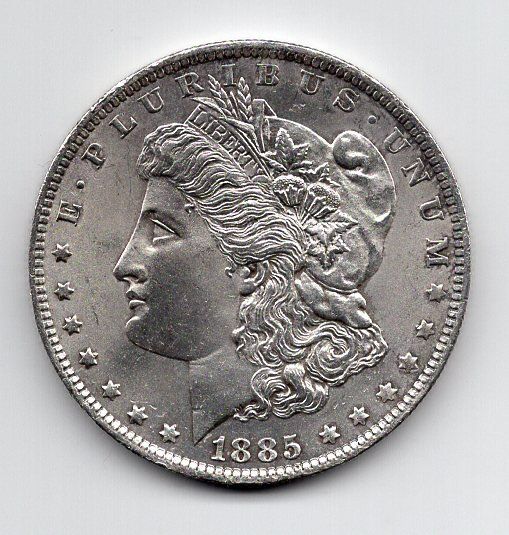Tutti le monete: (93) USA, 1 Dollar 1885, top stgl – Usato da Rüthi (Rheintal) venduto da erdnuessli1