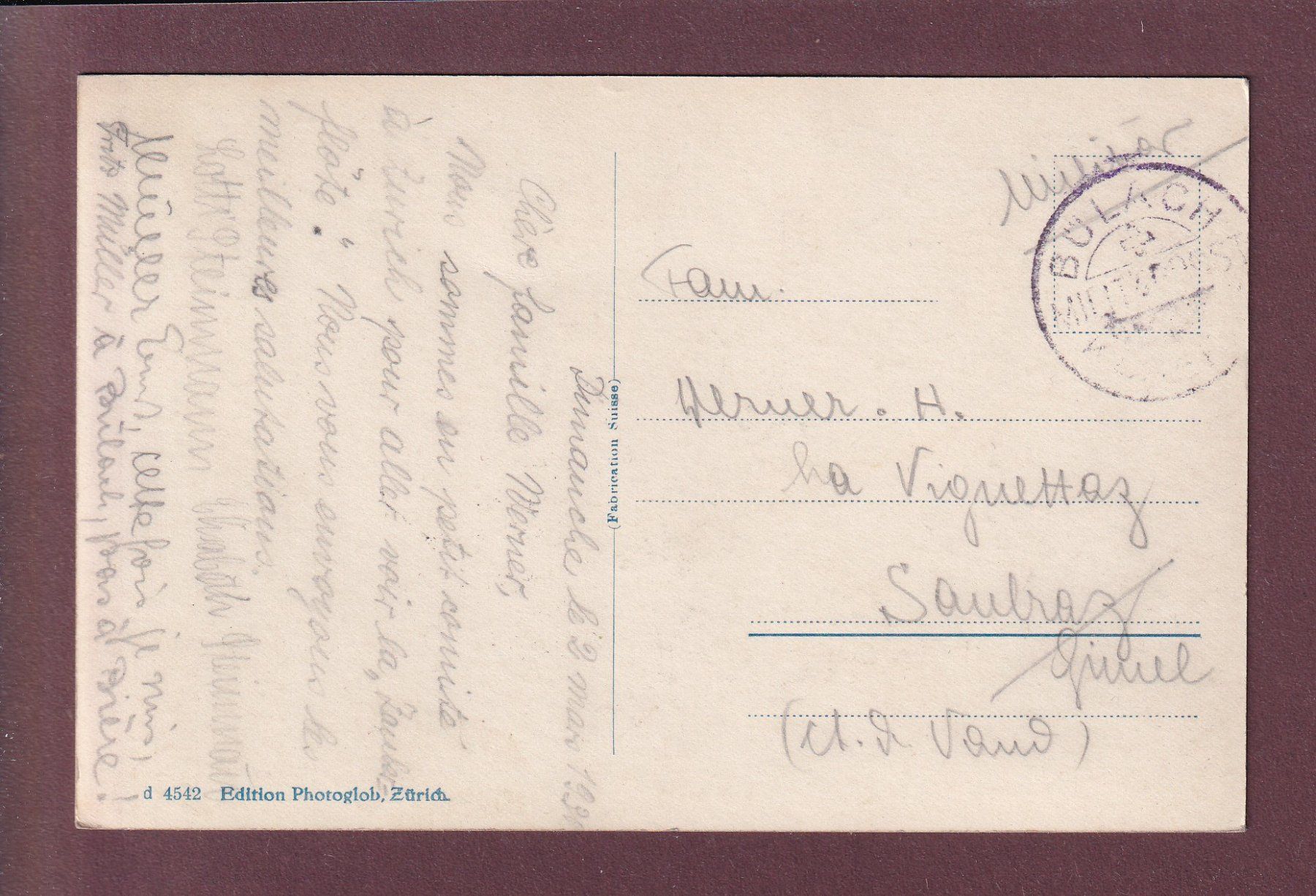 Cartoline postali: ZÜRICH - Landesmuseum - 1930 Feldpost – Usato da Pully venduto da nicecards 1