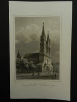 Der Dom zu Basel Stahlstich