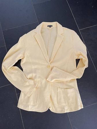 Blazer légèr sonnengelb 100% Baumwolle Gr. 38