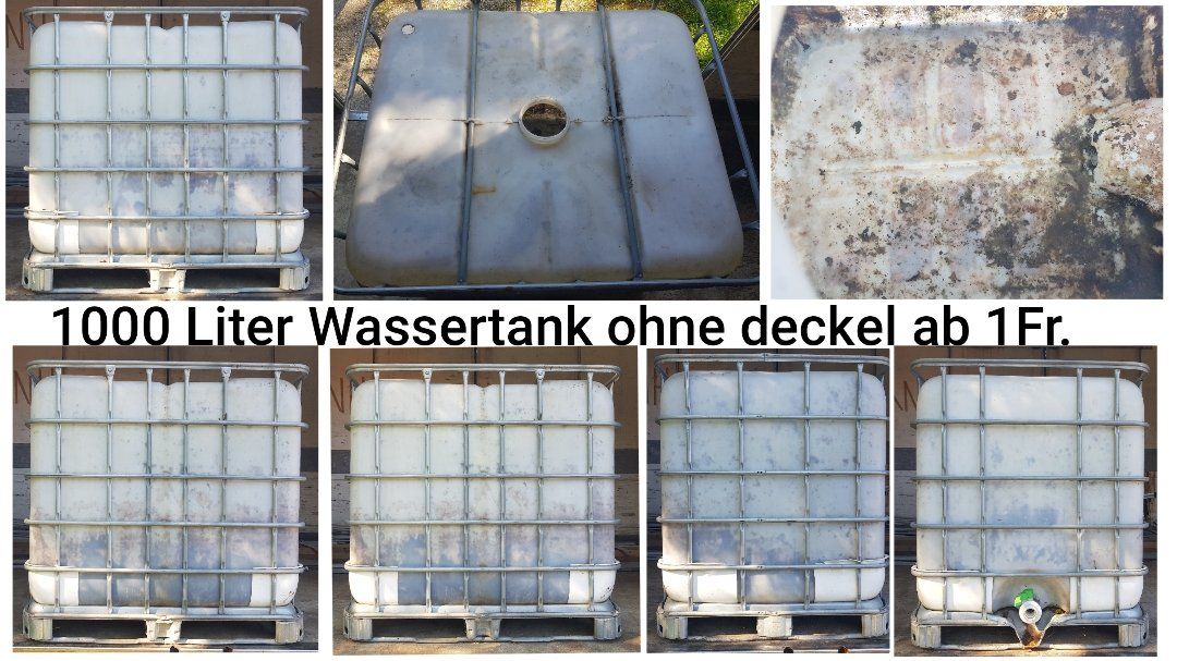 Abbeveratoi e trogoli: 1000liter Wassertank ab 1Fr – Usato da Grenchen venduto da Robert1234567