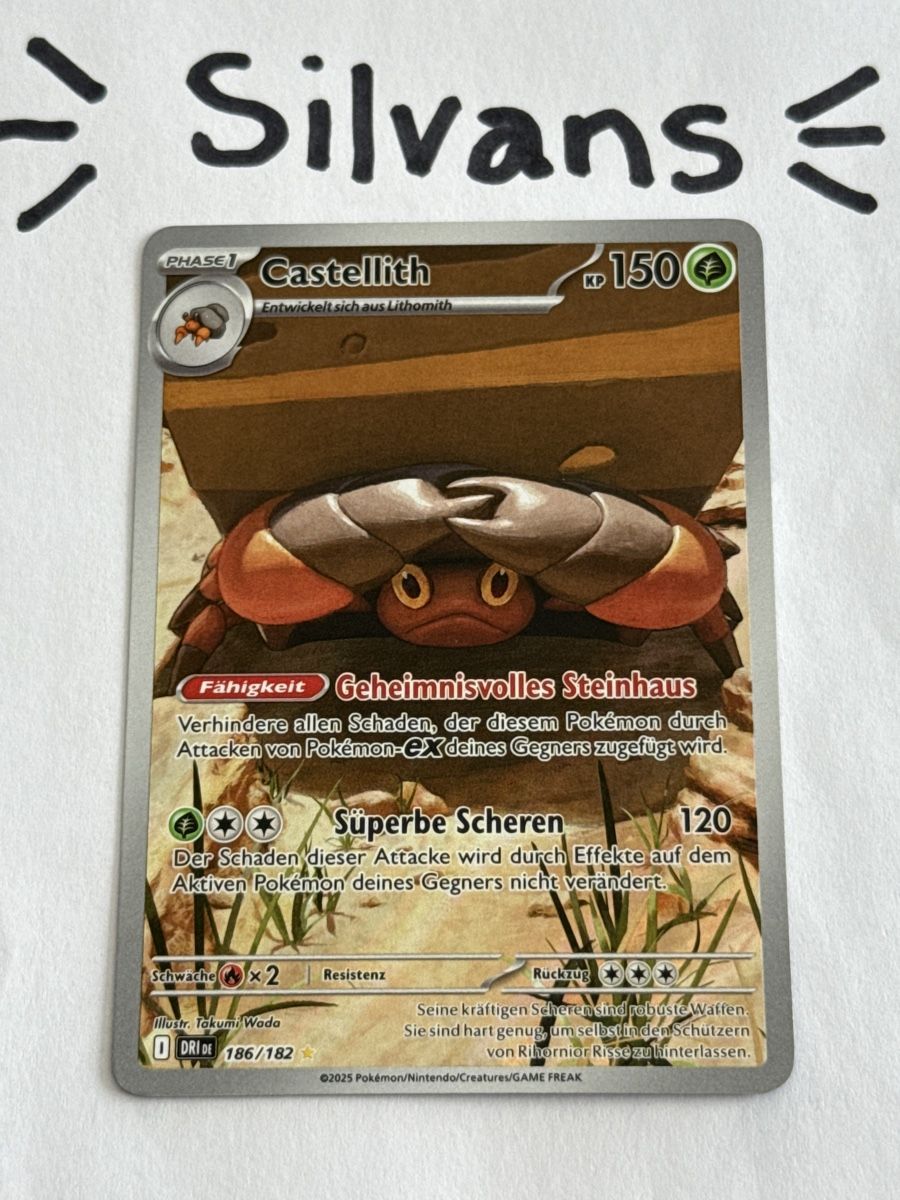 Pokémon Carte collezionabili: Castellith Illustration DRI 186 Ewige Rivalen Deutsch – Nuovo (secondo la descrizione) da Wil SG venduto da Silvans