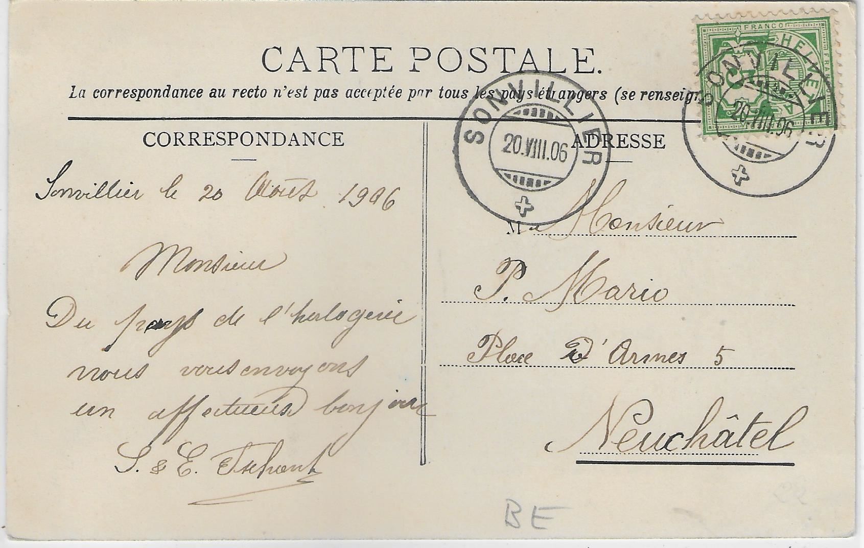 Cartes postales: Place du marche St. Imier - animee – Antique à Ettingen par Kartenplanet 1