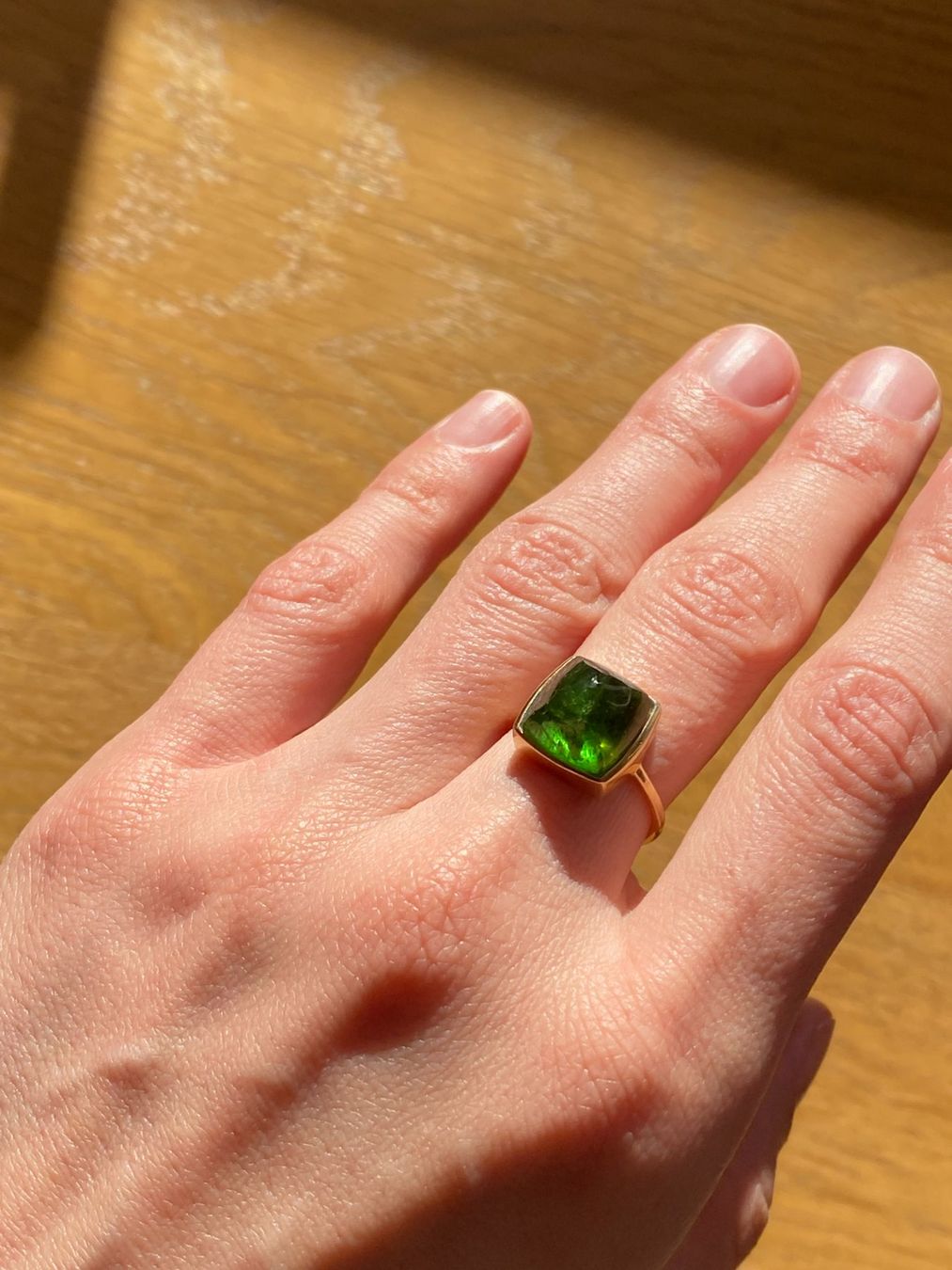 Olga Ribler Anelli: Goldring mit Turmalin – Usato da Bern venduto da Blu_Bern 2
