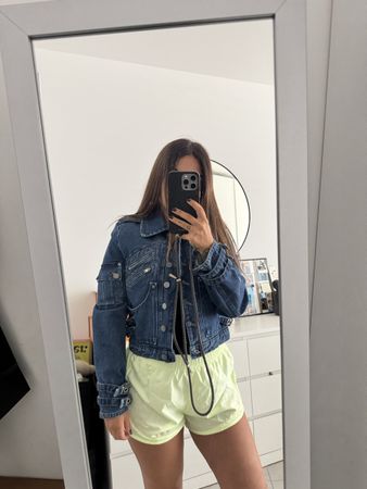 Giacca Miu Miu Denim Donna Tg 38 Made in Italy
