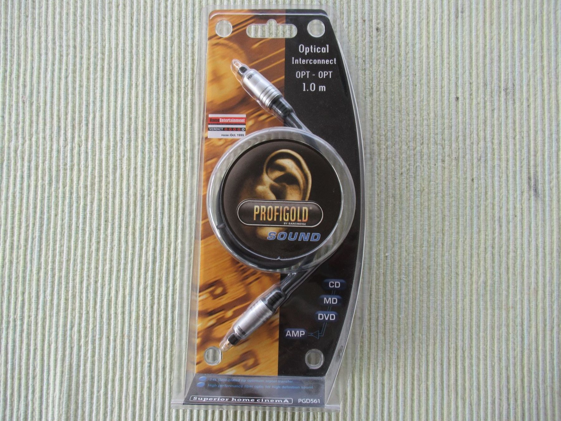 Profigold Kabel: Profigold 2 X Toslink Optical Digital Cable PGD561, 1 m – Neu und originalverpackt aus Obergösgen von cairn