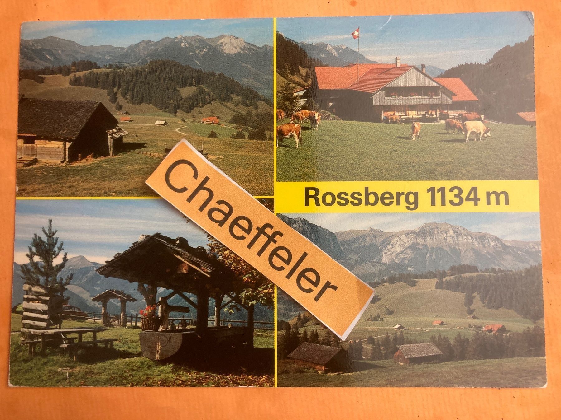 Ansichtskarten: 1989. Rossberg 1134 m – Gebraucht aus Zürich von Chaeffeler