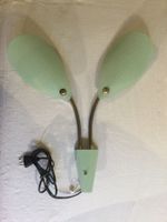 Vintage Lochblech Wandlampe 60er minzgrün - applique ‘60