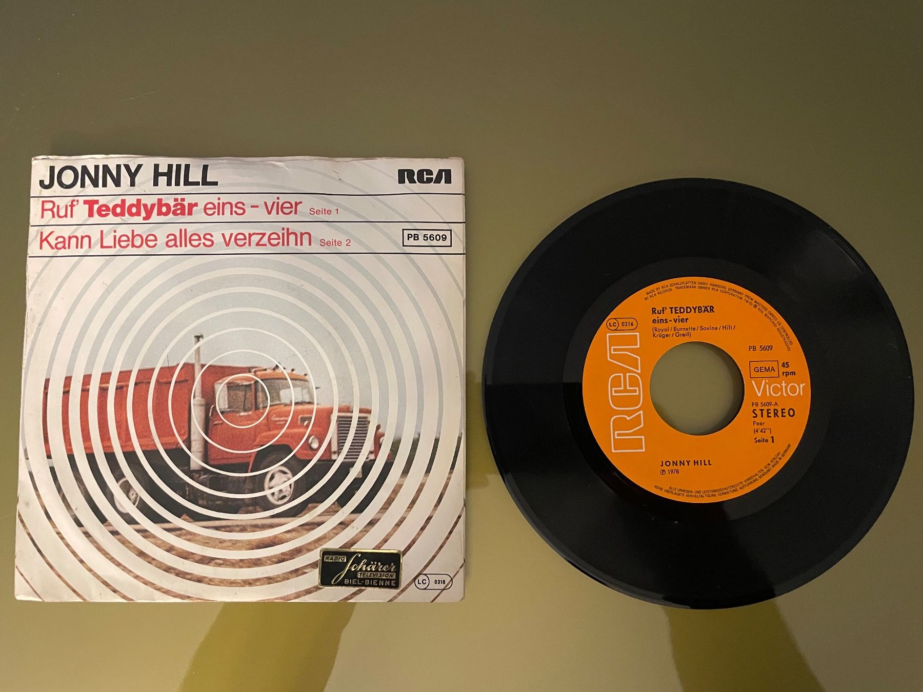 Dischi in vinile: Single Jonny Hill - Ruf Teddybär eins-vier, 1978 – Usato da Sutz venduto da fx05