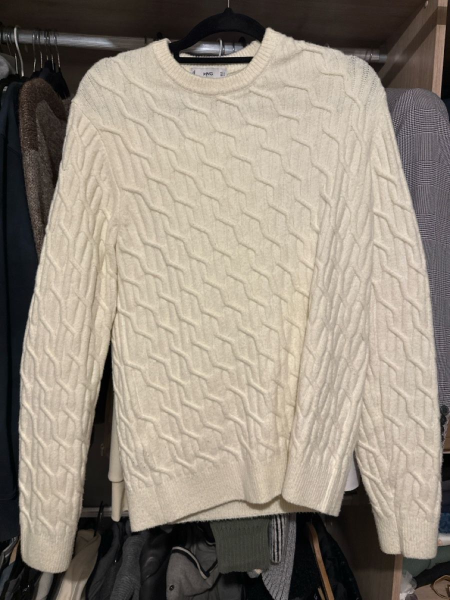 Mango Maglioni & Felpe: Pull Mango M, crème, torsadé, chaud pour l'hiver! – Usato da Versoix venduto da ukt_vp7v