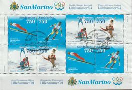 Bloc de timbres San Marino Jeux Olympiques Hiver 1994