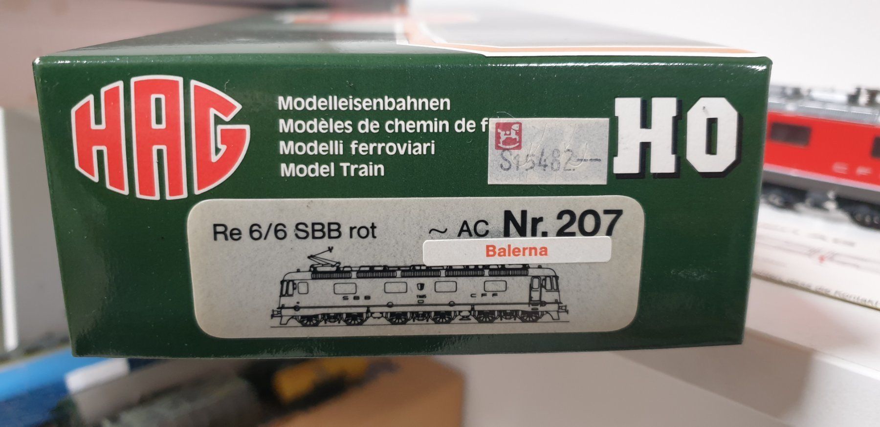 Hag Trains électriques: Hag SBB Re6/6 Balerna H0/AC Nr. 207 – Neuf (Voir description) à Neuenhof par ludovicco 8
