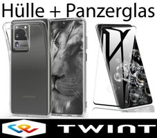 HÜLLE +PANZERGLAS CLEAR Case für Samsung Galaxy S20 ULTRA 5G