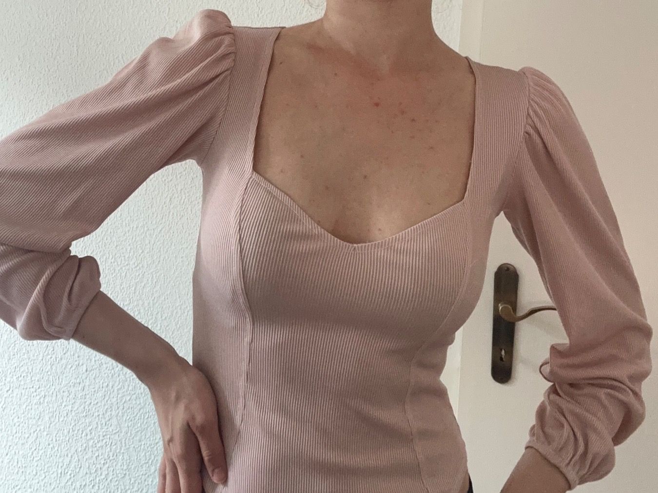 Asos Top: Bodysuit rosa mit Herzausschnitt von Miss Selfridge – Usato da Zürich venduto da liz_22fd