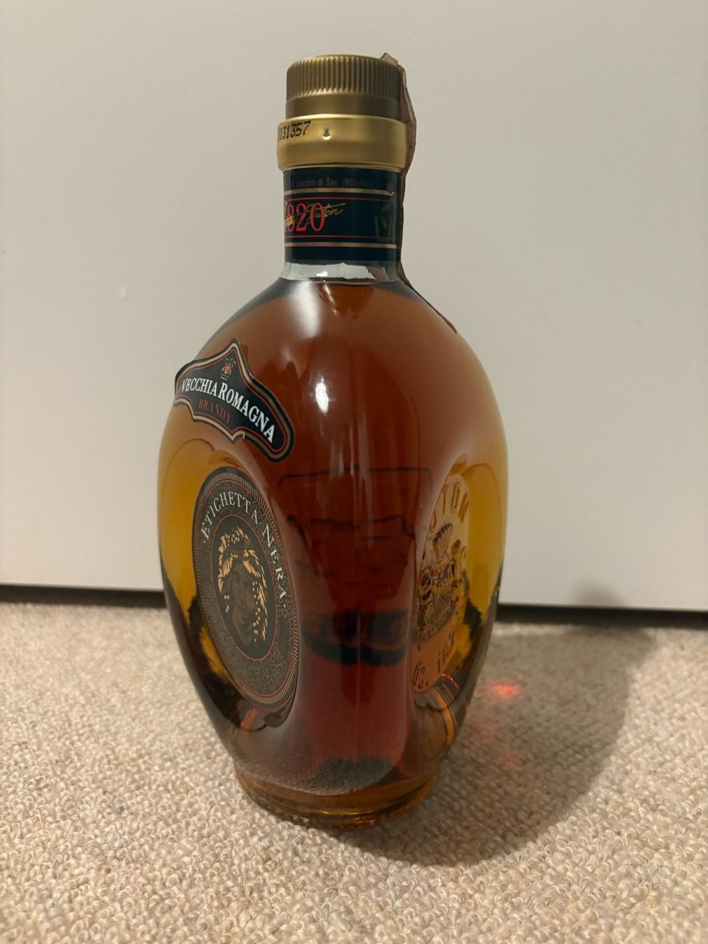 Spirituosen: Vecchia Romagna Etichetta Nera Brandy 70cl ungeöffnet – Neu und originalverpackt aus Wettingen von Ruedi841 1