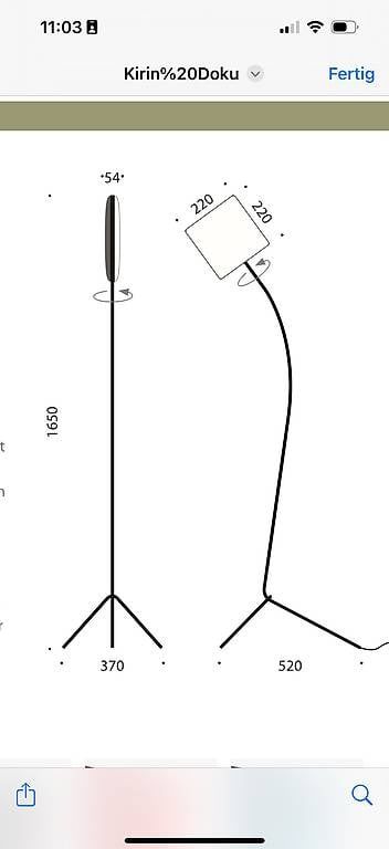 Lampes: Design Stehleuchte Kirin – D'occasion à Zürich par Chr_89gq 3