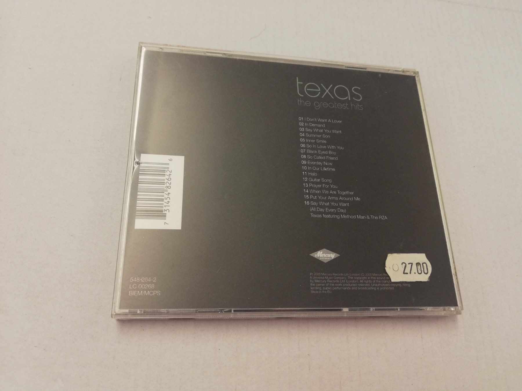 CD: TEXAS - THE GREATEST HITS – Usato da Bern venduto da Vinylsound.ch 1