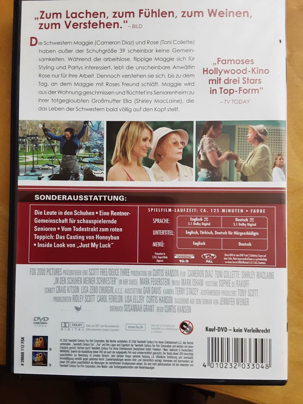 Tutti i DVDs: DVD In den Schuhen meiner Schwester – Usato da Zürich venduto da Rbaer1 1