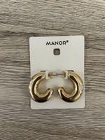 Manor goldene Ohrringe, NEU & OVP, Modeschmuck, trendig ✨