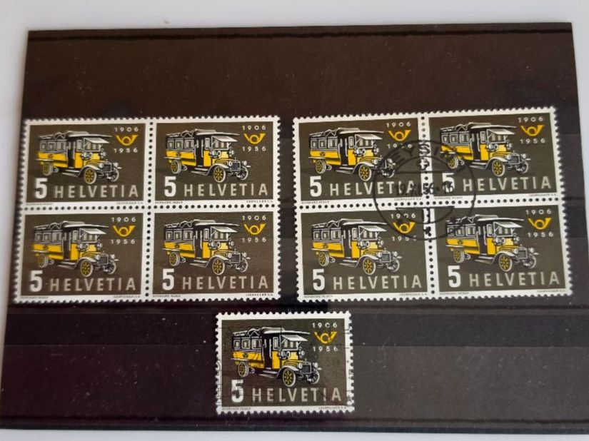 Tous les timbres: CH 1956 **/GEST. RETUSCHEN – D'occasion à Dintikon par bonita099