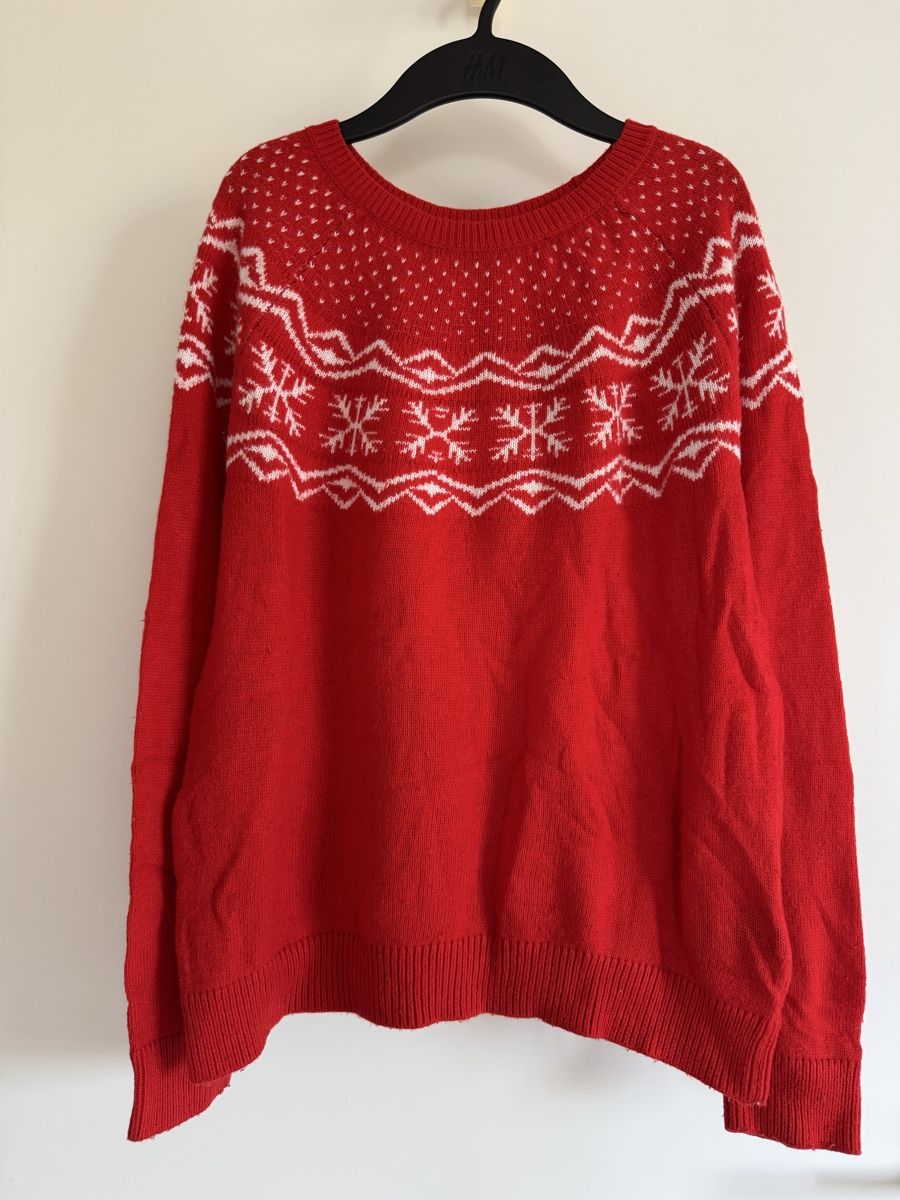 H&M Pullover & Sweatshirts: Pull d’hiver ou de Noël à flocon – Gebraucht aus Denens von sar_5wlm