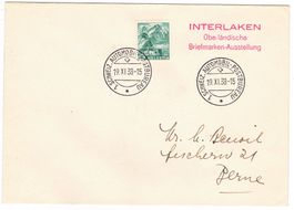Lettre de Interlaken BPA A239 pour Berne le 19.XI.38