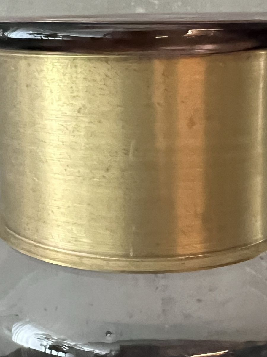 Vasi & Recipienti: Mungeblasene Vase mit Messingring – Usato da Wabern venduto da La-Vitrine 5