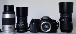 3 x Objektiv / objectif Minolta